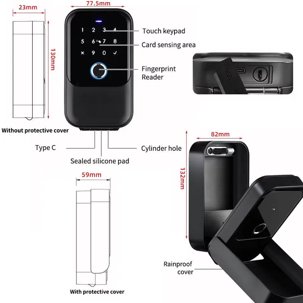 K5 Boîte à Clés Connectée et Étanche — version TTLOCK